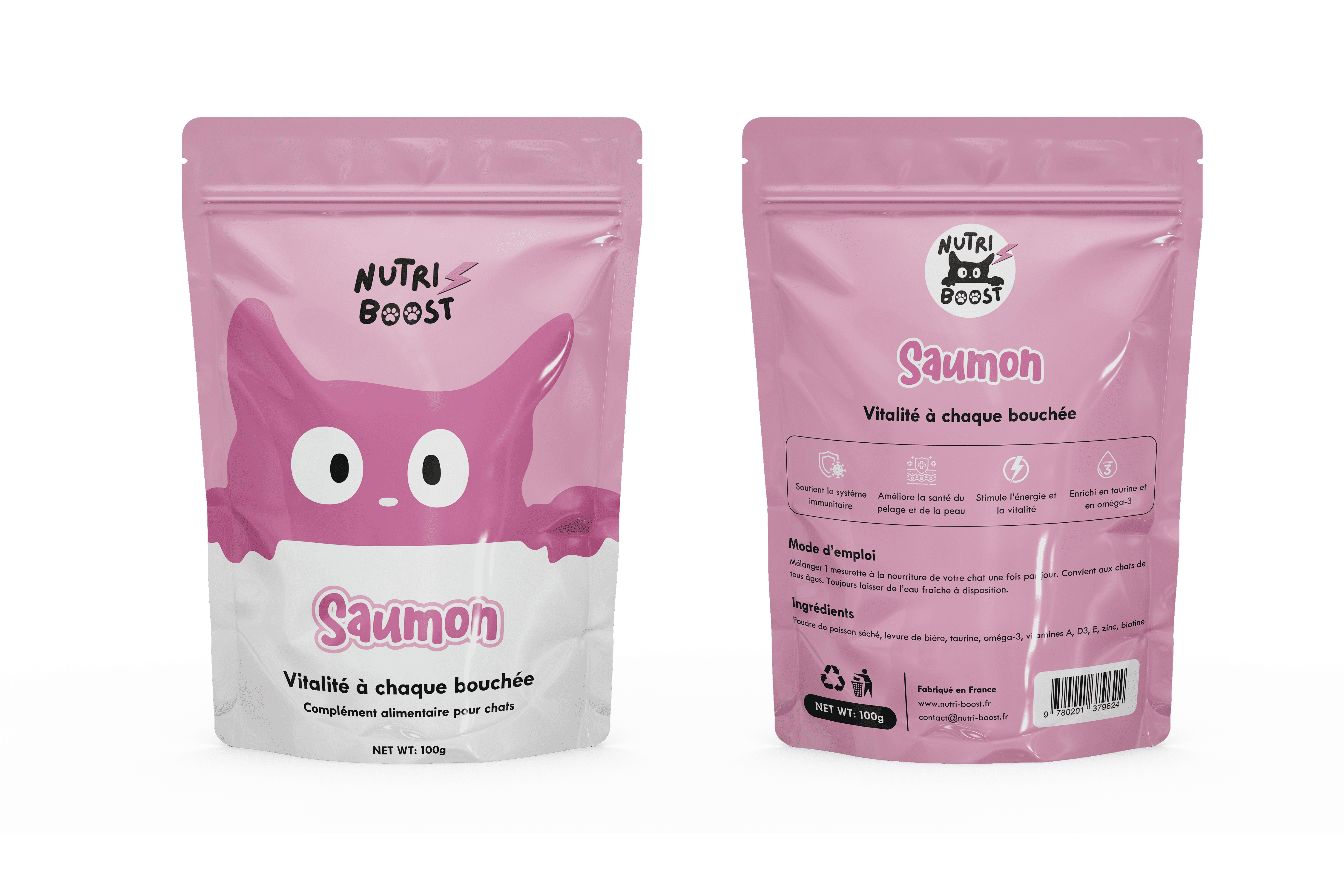 Nutri Boost Saumon - Complément alimentaire pour chats